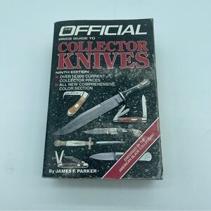 Official Price Guide To Collector Knives Book by James F. Parker Flawed